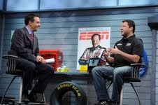 Mike Massaro interviews Tony Stewart on ESPN