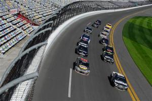 Dale Earnhardt leads a pack of cars at DaytonaPhoto - Jared Tilton/Getty Images