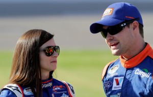 Danica Patrick and Ricky Stenhouse Jr at Texas Motor Speedway in Nov 2012 Photo - Jerry Markland/Getty Images