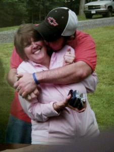 Jay Havens with his mom, Beth. She inspired Jay's foundation "Wrecking the Cause"