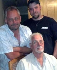 Jay Havens (right) with his Dad, Mike (left) and Popa, Richard (center)  